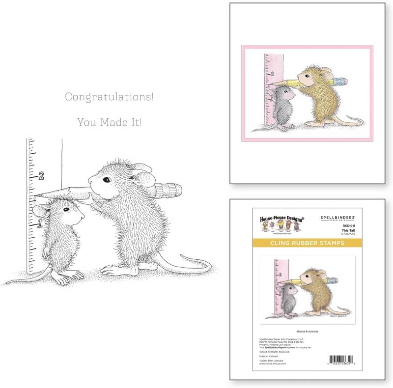 Spellbinders RSC-011 This Tall Cling Rubber Stamp Set - Image 2